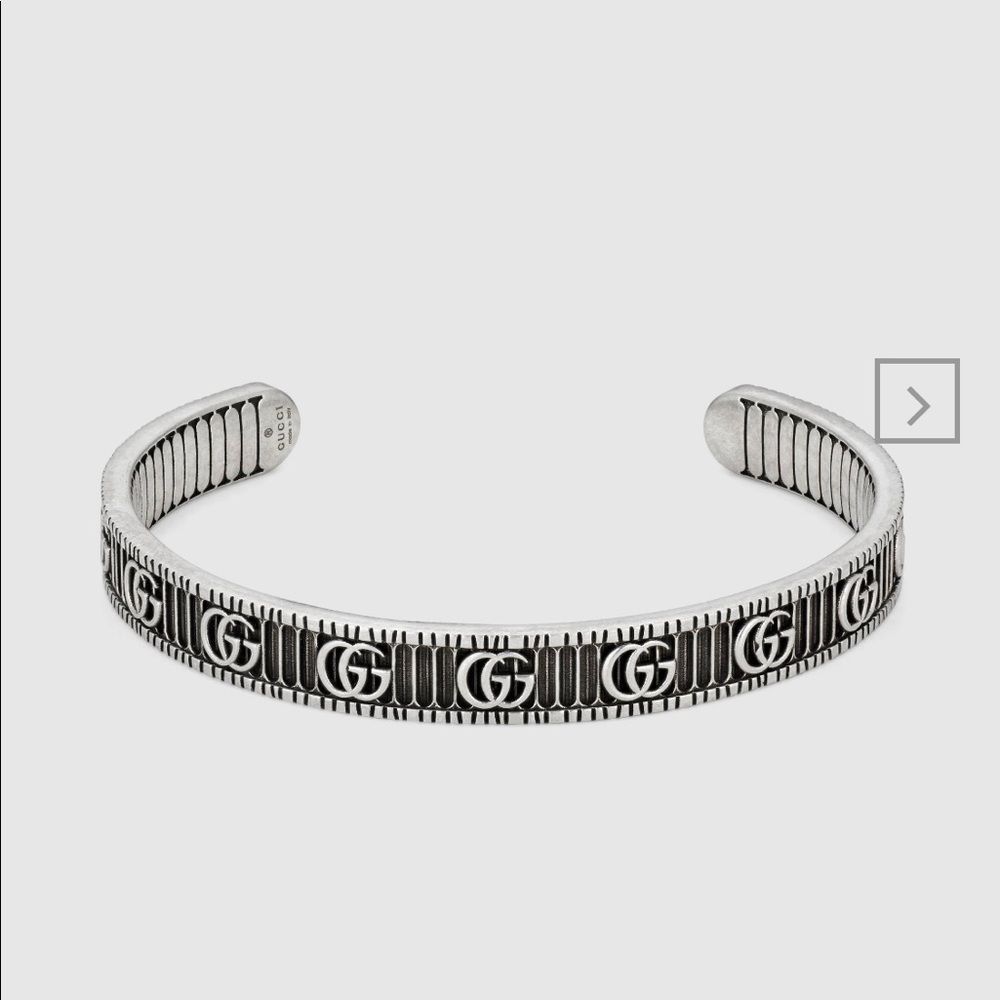 🤍🖤GUCCI Silver Double G Bracelet 🖤🤍